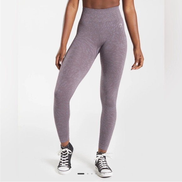 Gymshark Adapt Animal Seamless Leggings - Wild | Musk Lilac size L - Picture 1 of 7